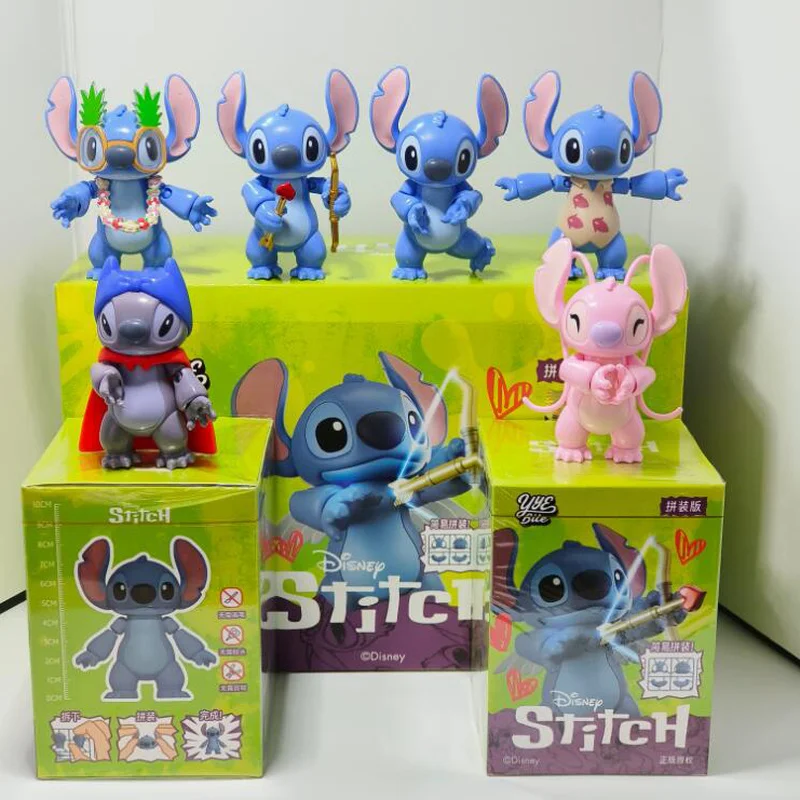 

Authentic Stitch Assembly Blind Box, Disney Stitch Handmade Model, Building Blocks, Interstellar Baby Dolls, Dolls