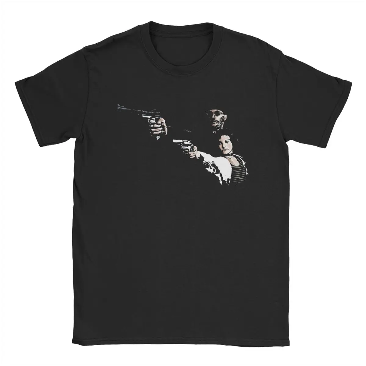 Leon The Professional Men's T Shirt Movie Crazy Tee Shirt Short Sleeve O Neck T-Shirt Pure Cotton Birthday Present Tops