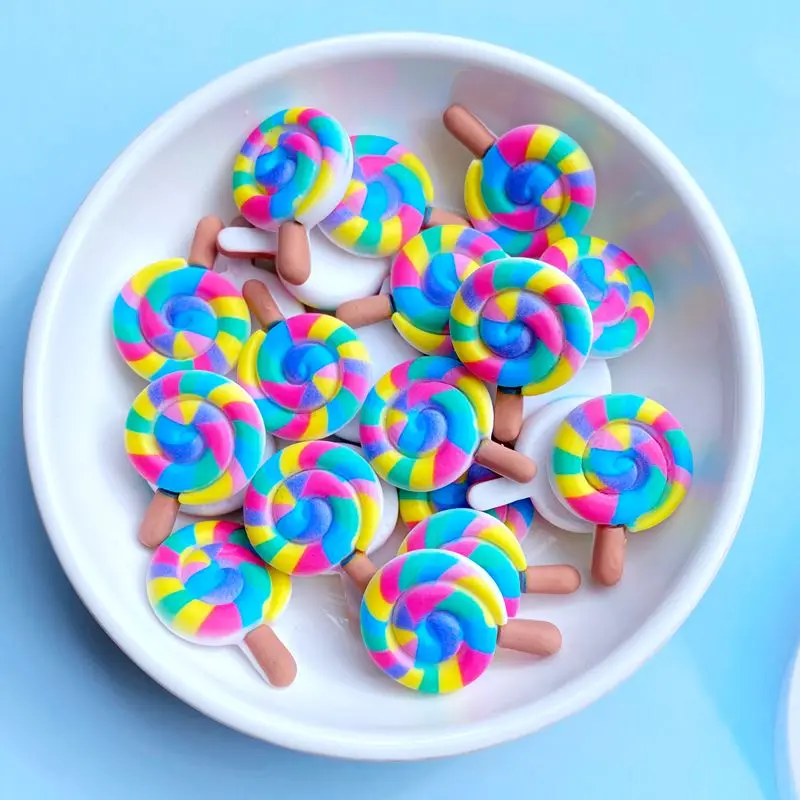 20Pcs New Cute Resin Mini Cartoon Ice Cream Series Flat back Scrapbooking DIY Jewelry Craft Decoration Accessories