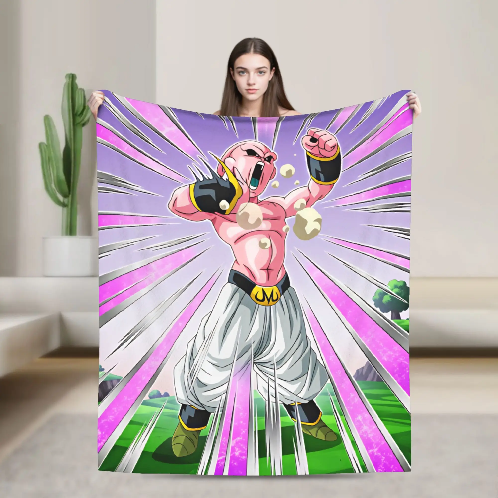 Pinks Monster  Soft Warm Blankets Dragons Balls Child Plush Throw Blanket Print Bedroom Flannel Bedspread Sofa Bed Cover