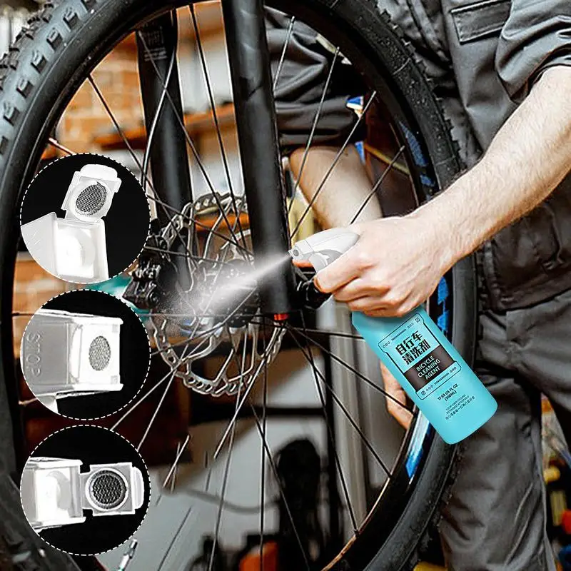 Cycling Chain Cleaner Professional Cycling Cleaning Spray Powerful Bikes Cleaning Agent Suitable For All Types Of Cyclings