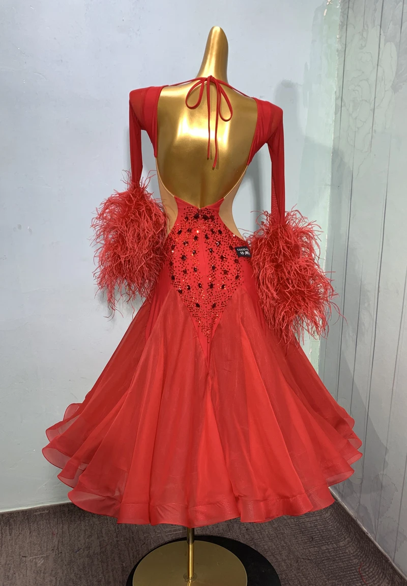 Customize ballroom dance dress Standard Dance Dress ballroom dress for Competition modern dance Costume red GOODANPAR - AliExpress 200000532 Customize ballroom dance dress Standard Dance Dress ballroom dress for Competition modern dance Costume red GOODANPAR - AliExpress 200000532