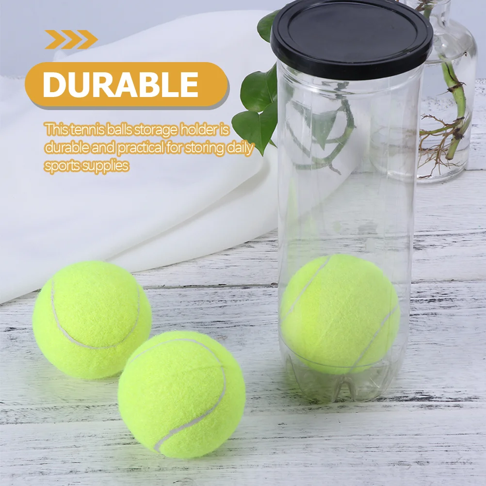 3 Pcs Tennis Cylinder Balls Holder Multi-function Container Wear-resistant Sports Clear Practical Pvc Supply Man Bottle