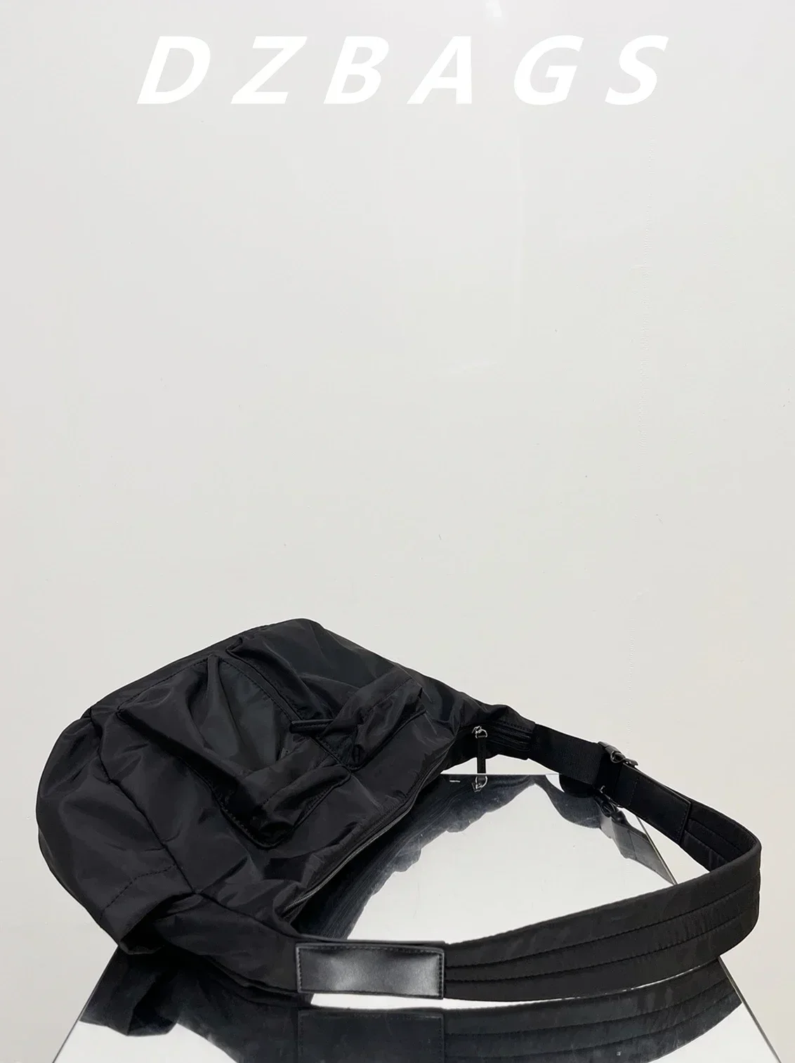 Bolsa de ombro em nylon para homens, estilo streetwear, estilinete para adolescentes universitários, sacos mensageiro masculino, bolsa cruzada escolar casual, japonesa