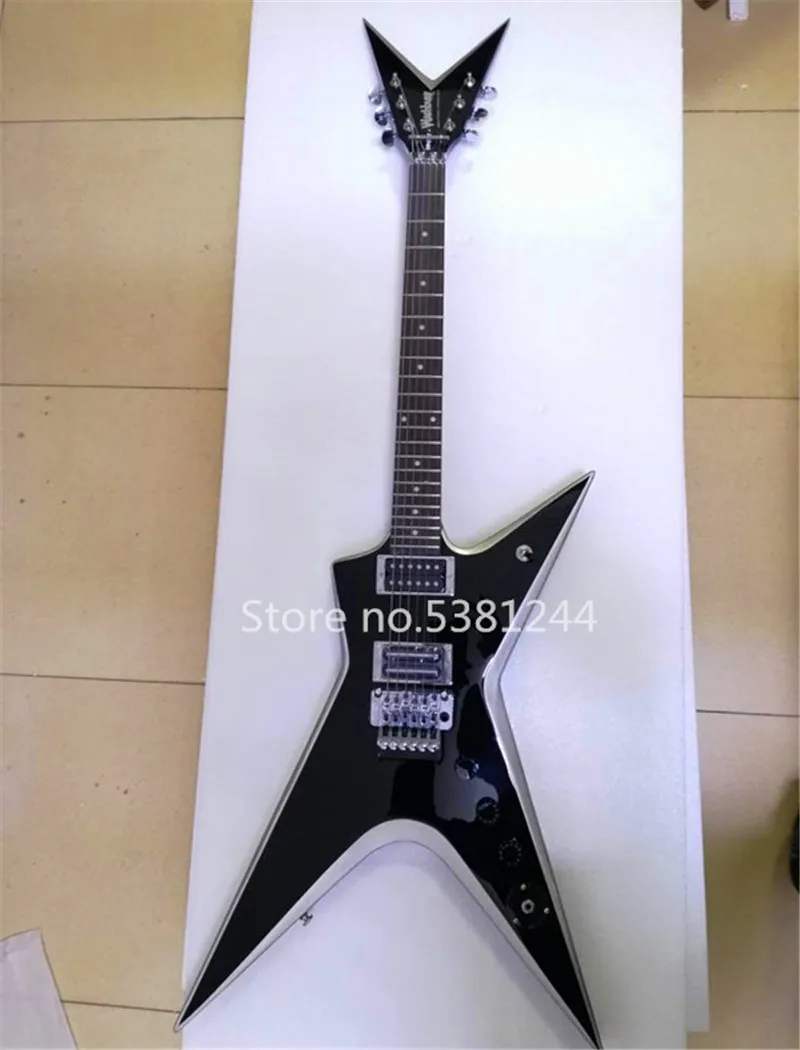 

Free transportation, 6-string electric guitar, black paint, silver edge, silver accessories, trill system, customizable