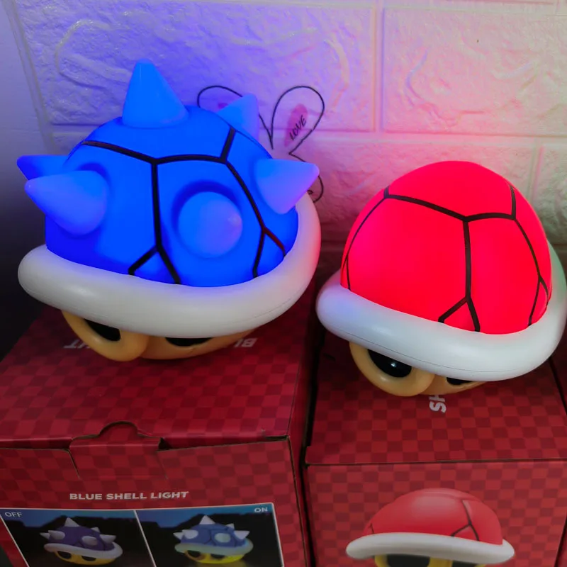 Super Mario Creative Tortoise Light with Sound USB Charging Night Light ABS Light Cartoon Animal Light Child Gift Decoration