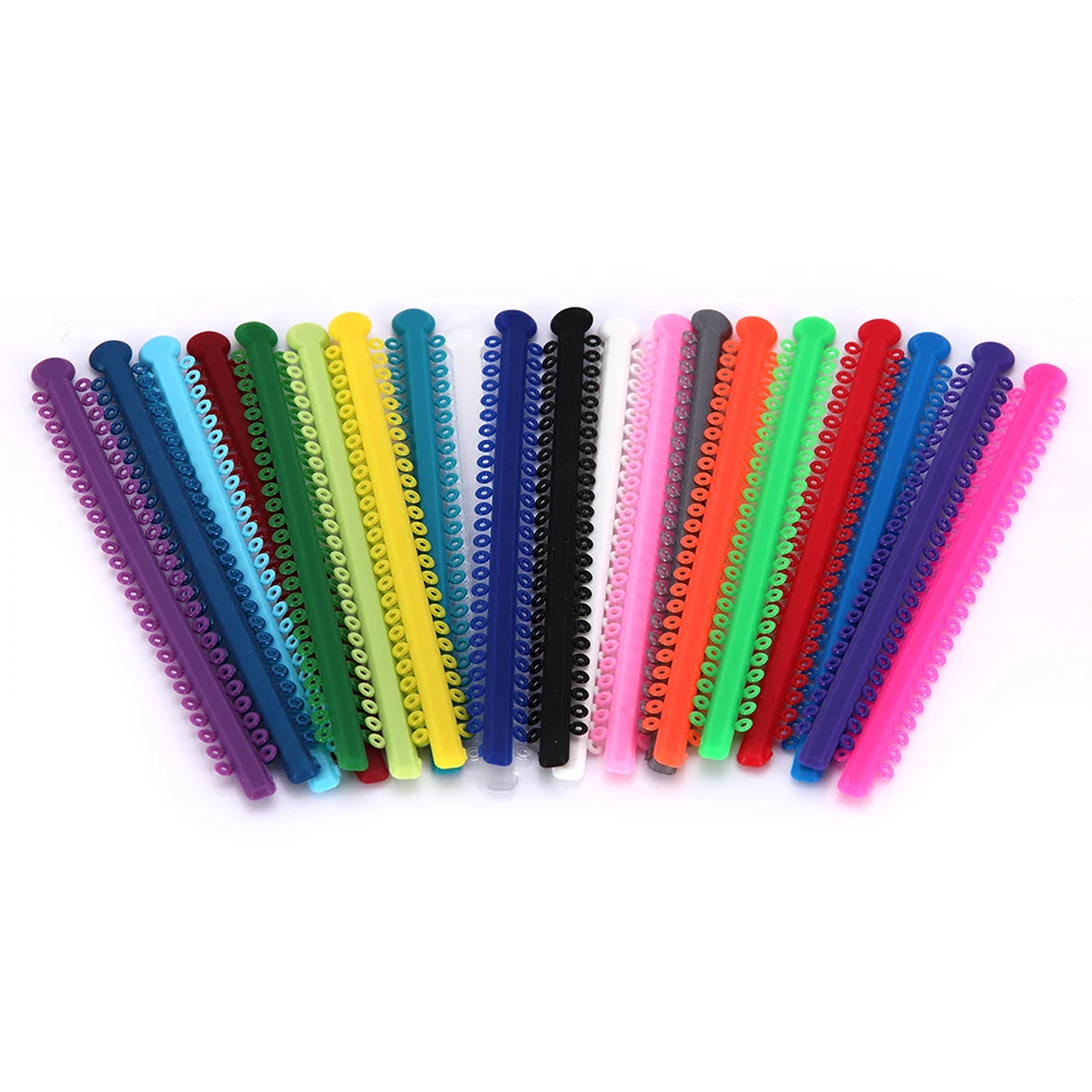 1000 teile/paket AZDENT Dental Kieferorthopädische Elastische Ligatur Krawatten Bands Ligation Ring 23 Farben Zahnmedizin Liefert – Detail 4