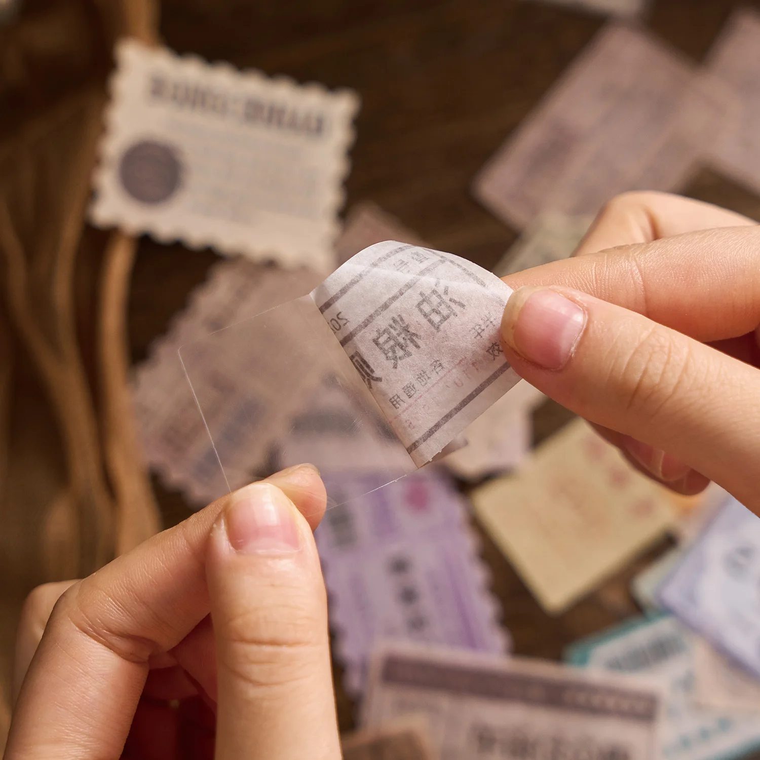 Material Sticker Pack, Old Photo Album Series, Handbook Mobile Phone Case Decoration DIY Material Stickers 40 Sheets