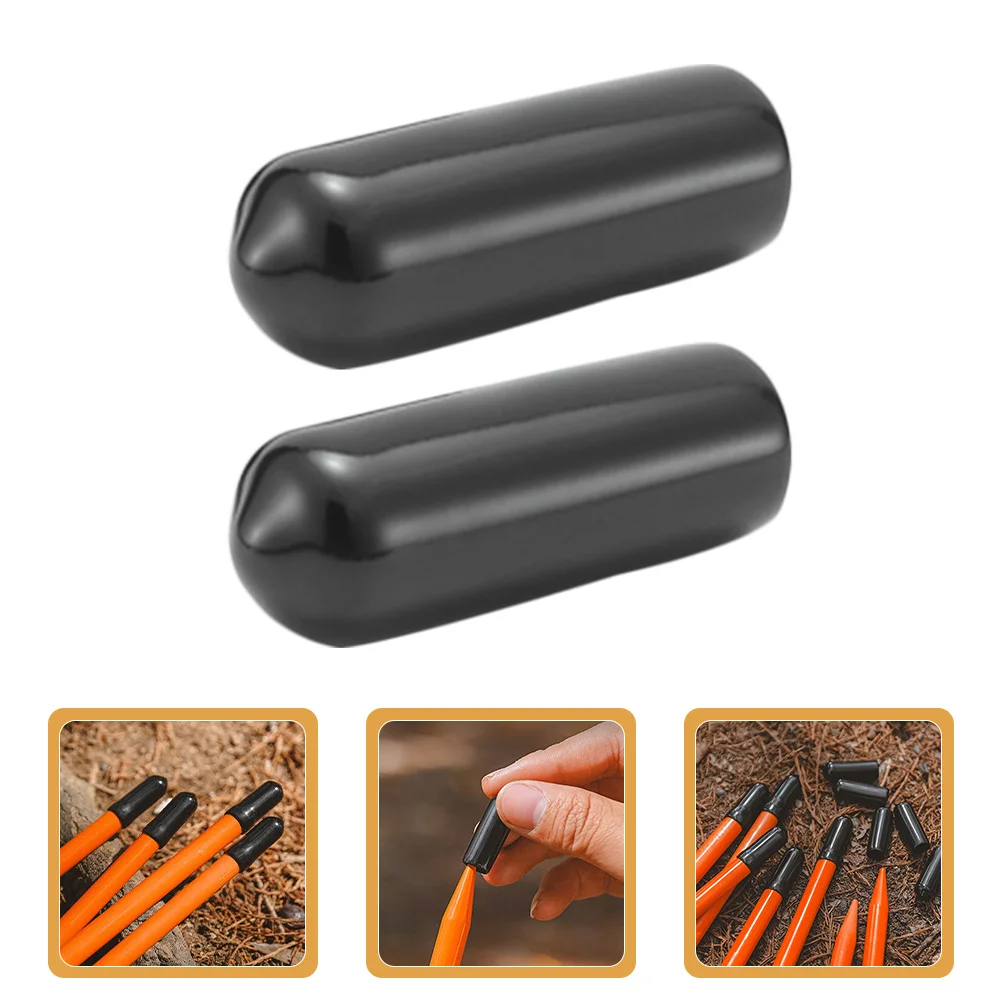 

15Pcs Rubber Protective Covers Snug Fit Tent Stake Caps Outdoor Camping Hiking Pole Tip Protector Sleeve Walking Stick