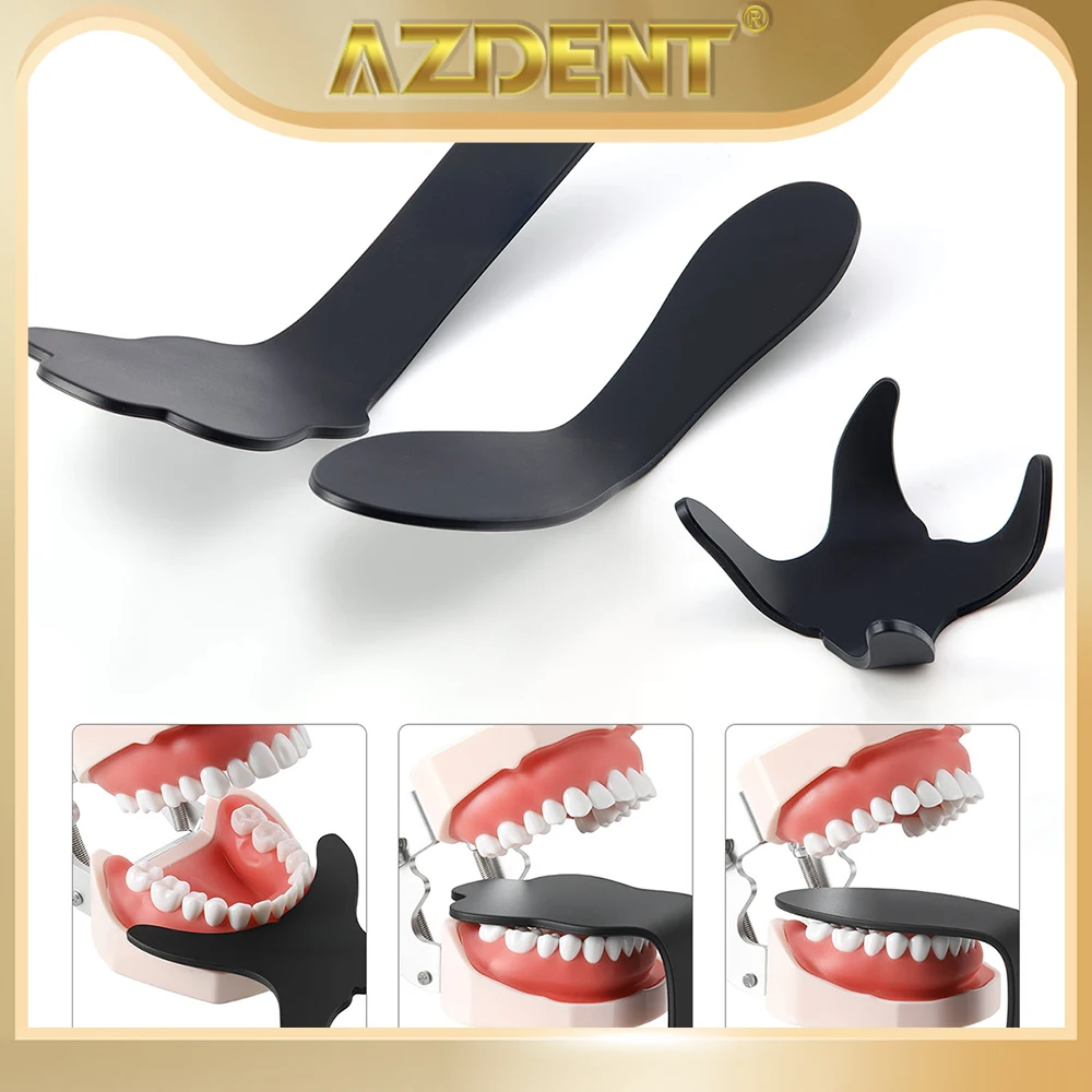

AZDENT Autoclavable Dental Photo Contrast Plate Photographic Black Background Plate Silicone Rubber Palatal Board Oral Cheek