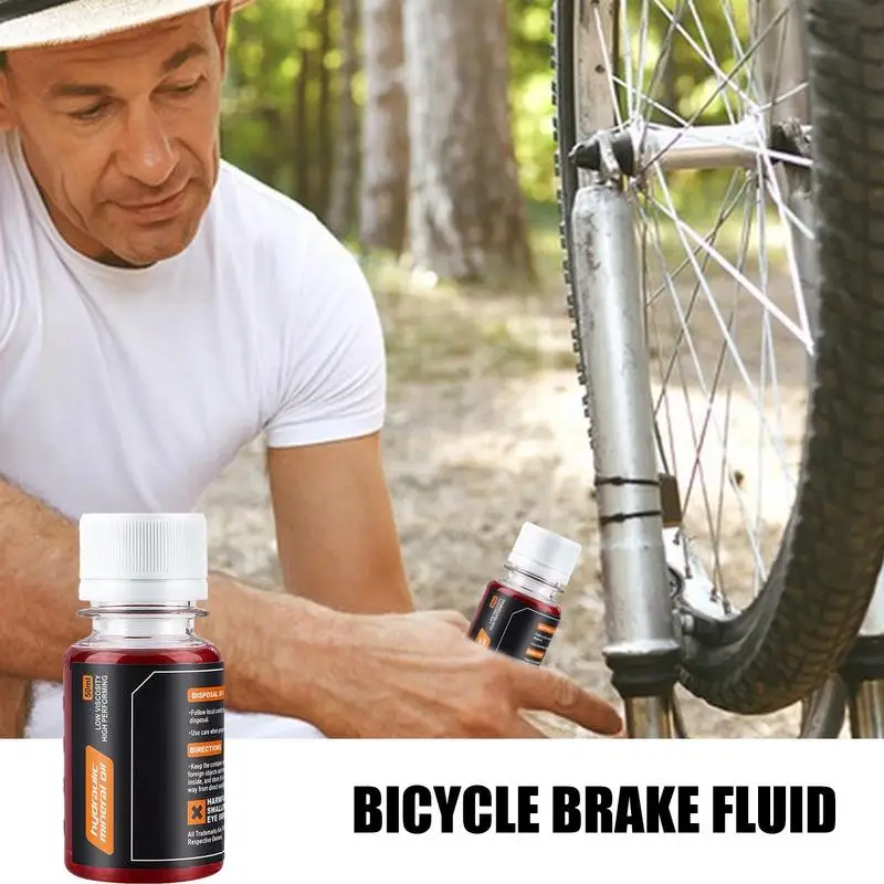 Cycle Brake Mineral Oil 50ml Heat Resistance Brake Fluid Low Viscosity Long-lasting Not Greasy Cycling Mineral Lubrication For