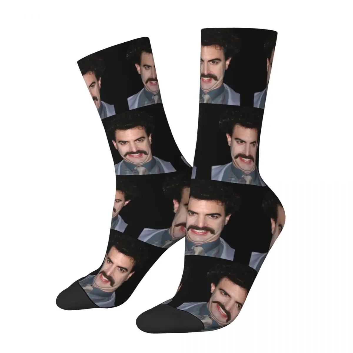 Mens Womens Borat For Music Fan Socks Harajuku Super Soft Stockings All Season Long Socks Accessories for Man's Woman's Gifts