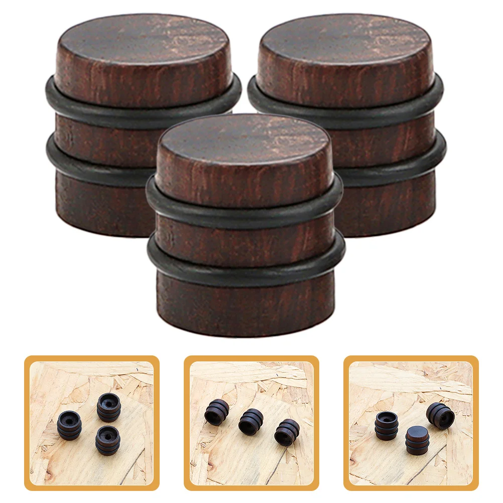 

3pcs Wood Guitar Knobs Volume Control Replacement Bass Amplifier Parts Electric Audio Dome Caps Durable Easy Install Gift For