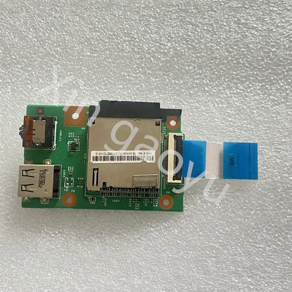 Leitor de cartão original pequeno USB Interface, 100% testado OK, adequado para Lenovo V480, V480C, B490, M490 Headphone, 48.4TD12.011