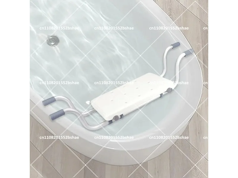 Aluminum Alloy Bath Chair Width Adjustable Bathtub Seat Non-Slip Shower Rack for Bathroom 82x30x18cm
