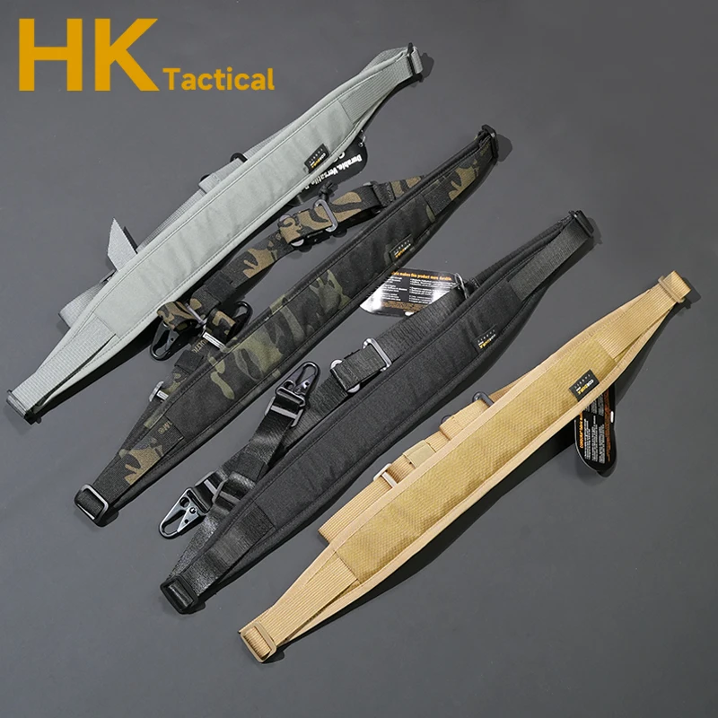 Tactical Rifle Sling Modular Strap Outdoor MC Multi-functional Dual-point Tactical Strap Gun Rope Nylon Shoulder Strap Lanyard