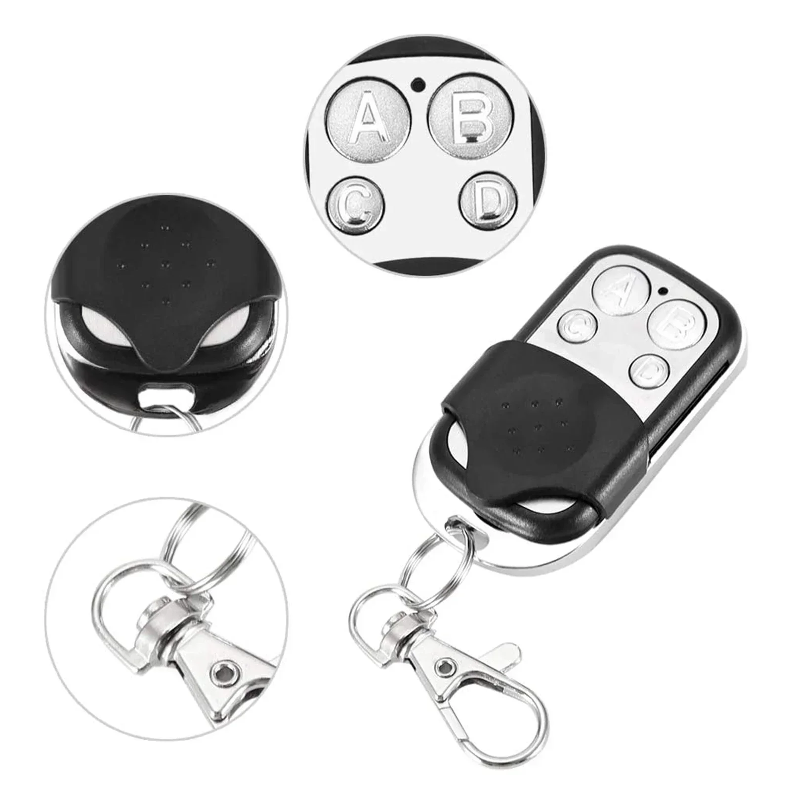 10Pcs 433MHz Electric Cloning Universal Gate Garage Door Opener Remote Control FobsReplacement Key Fob Controller