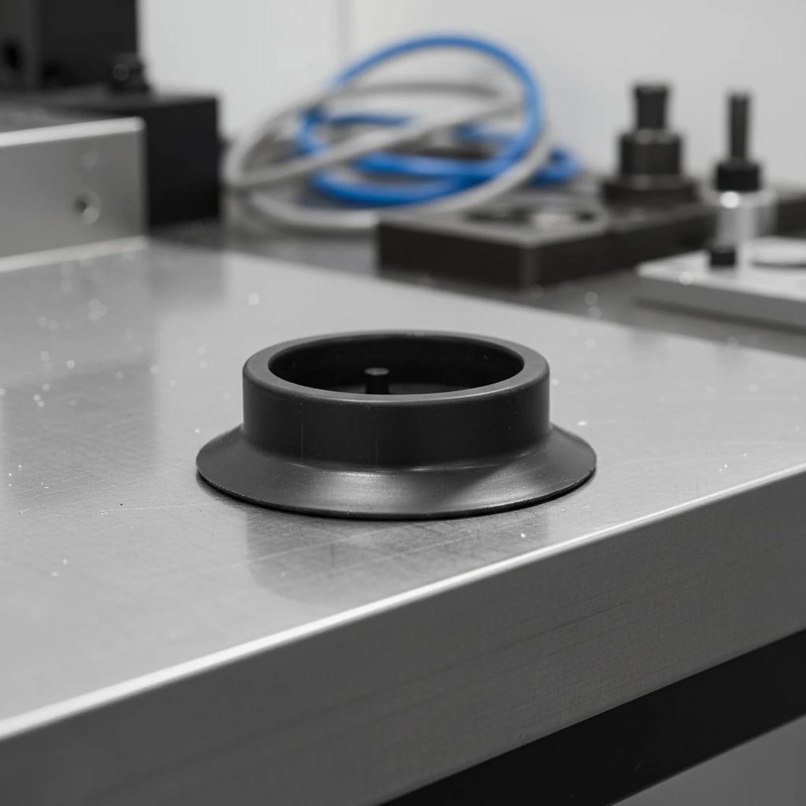 Universal Vacuum Suction Pad Flexible Swivel Vacuum Cup Rubber Suction Cup Long-Lasting for Automation Line, Machine Shop
