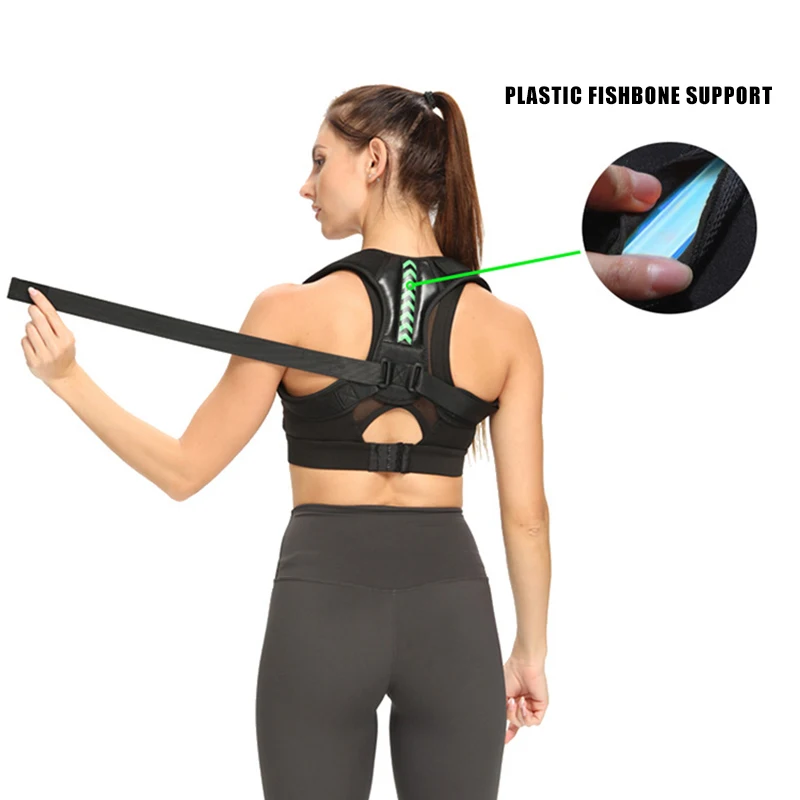 Back Orthosis With Adult Prevention Of Humpback Open Shoulder Chest Pressure Adjustable Clavicle Retainer Sitting Posture