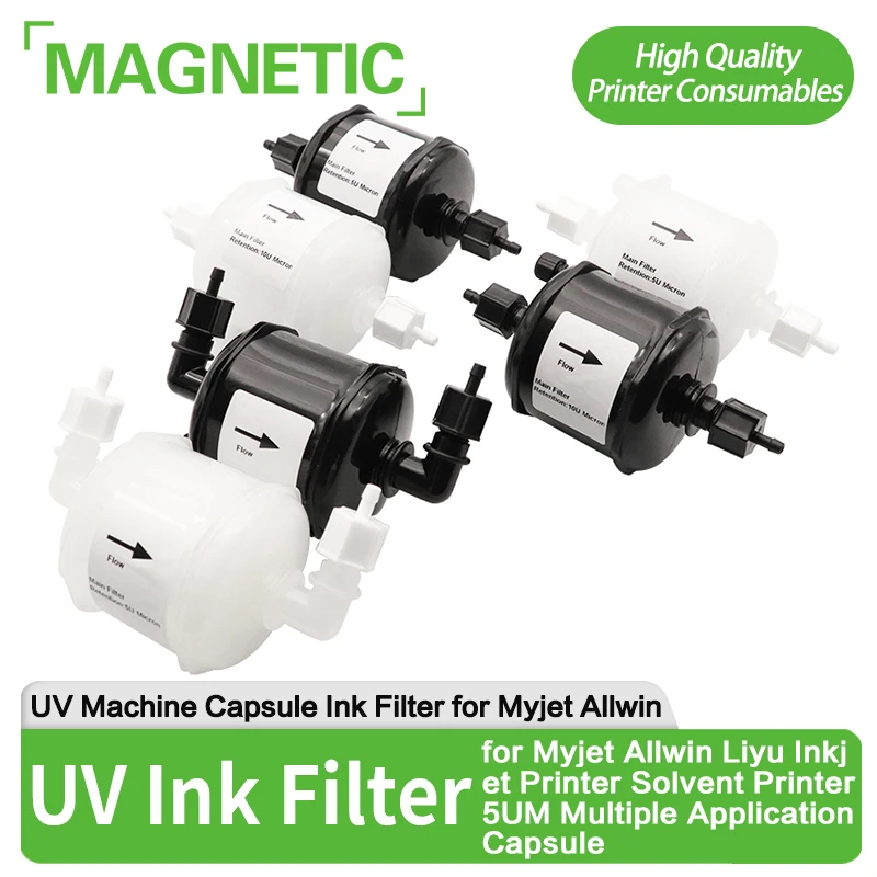 

Капсульный чернильный фильтр для принтера Myjet LIYU JHF Allwin DGI, чернильный фильтр, 5-микронный УФ-чернильный фильтр для УФ-принтера человека
