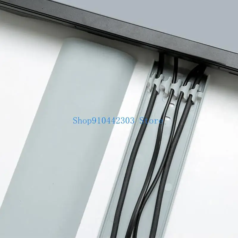 652F Cord Duct Cover Self-Adhesive Wire Cable Tube Lid Fixer Wall Floor