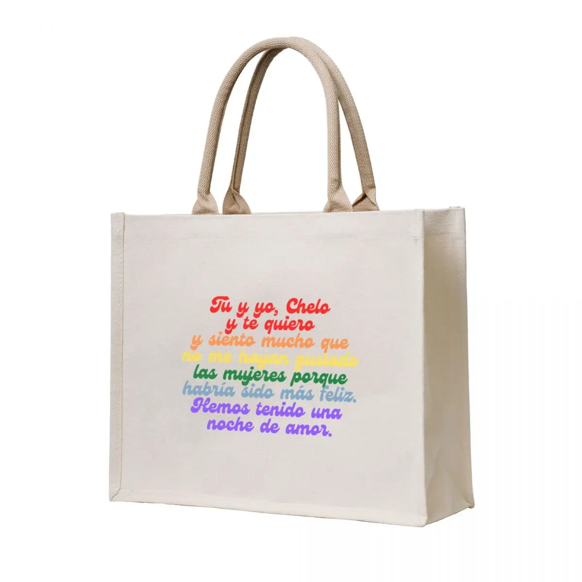 

you and me cello FULL SENTENCE (model 2) Tote Bag Cloth bag Gift bag Canvas