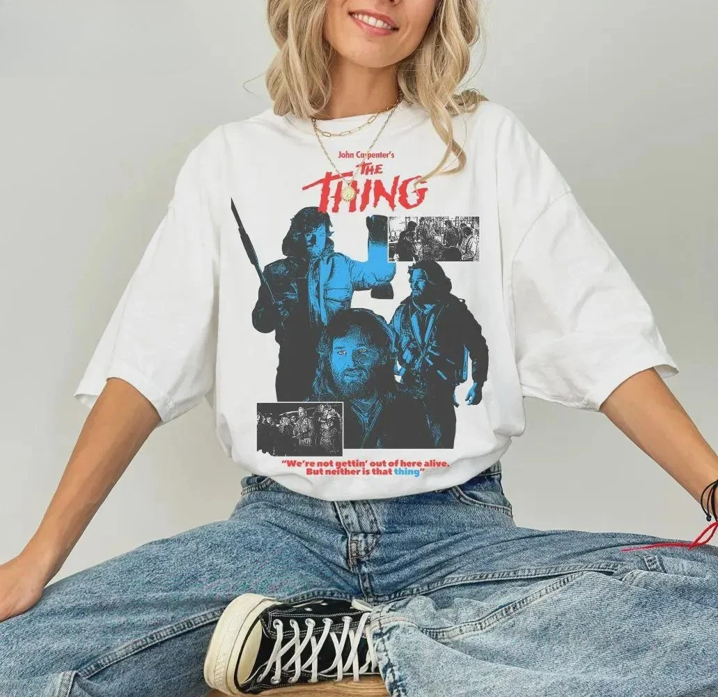 

Рубашка The Thing Рубашка ужасов на Хэллоуин Футболка из фильма ужасов Толстовка из страшного фильма The Thing The Thing Movie The Thing Merch