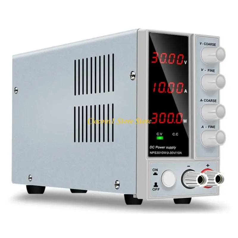 A3PC DCPower Supply Variable 0-30V/60V/120V 0-10A Adjustable Benches Power Supplies Devices Featurings Encoders Knob
