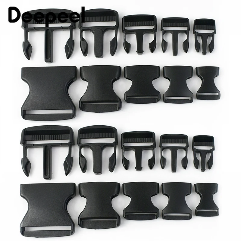 

10/20/30Pcs 10-50mm Plastic Buckle Adjustable Quick Release Snap Hook Backpack Strao Luggage Fastener Clasp Crafts Accessories