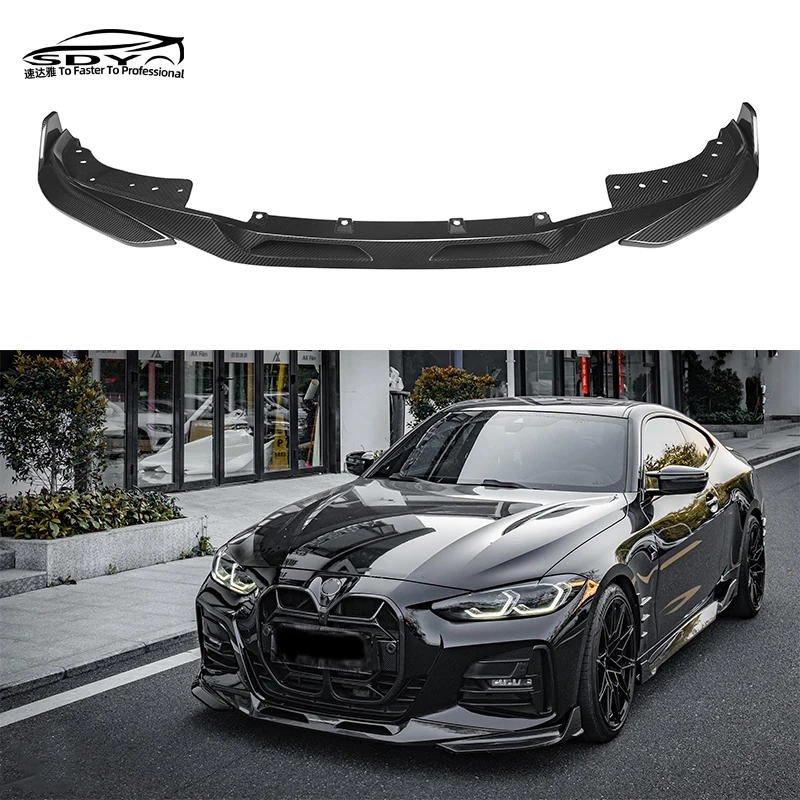 

G22 SQ Style Carbon Fiber Front Lip Front Bumper Lip Separator for 4 Series G22