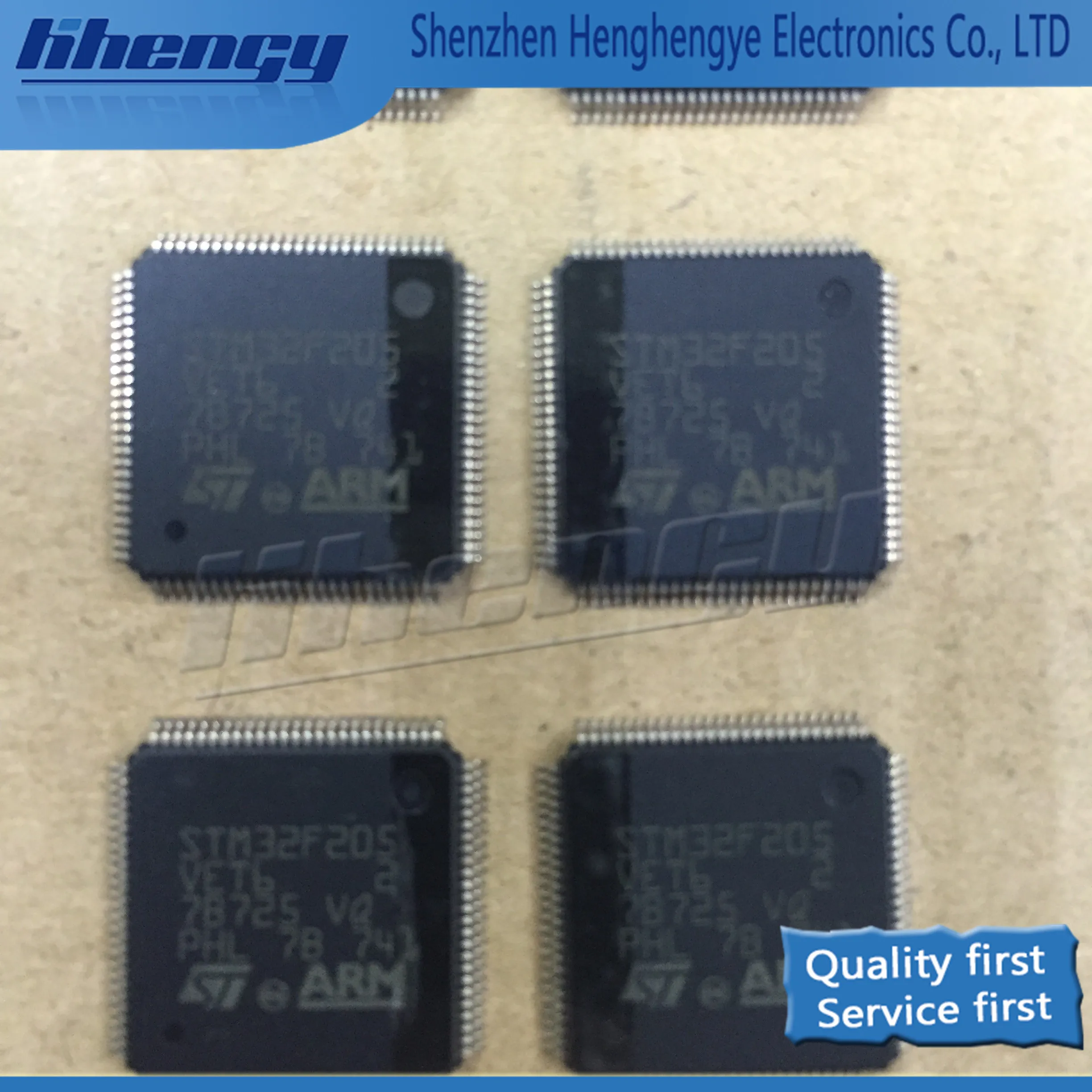 STM32F205VET6 ARM LQFP-100, Single chip microcomputer, 32F205VET6 microcontroller 32-bit 120MHz 512KB 132KB 100-LQFP Original