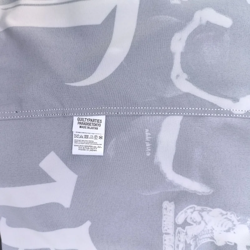 Summer High Street Mens Womens Y2K WACKO MARIA Fashion Brand Hawaii Short Sleeve Shirt High Quality WACKO MARIA Shirt