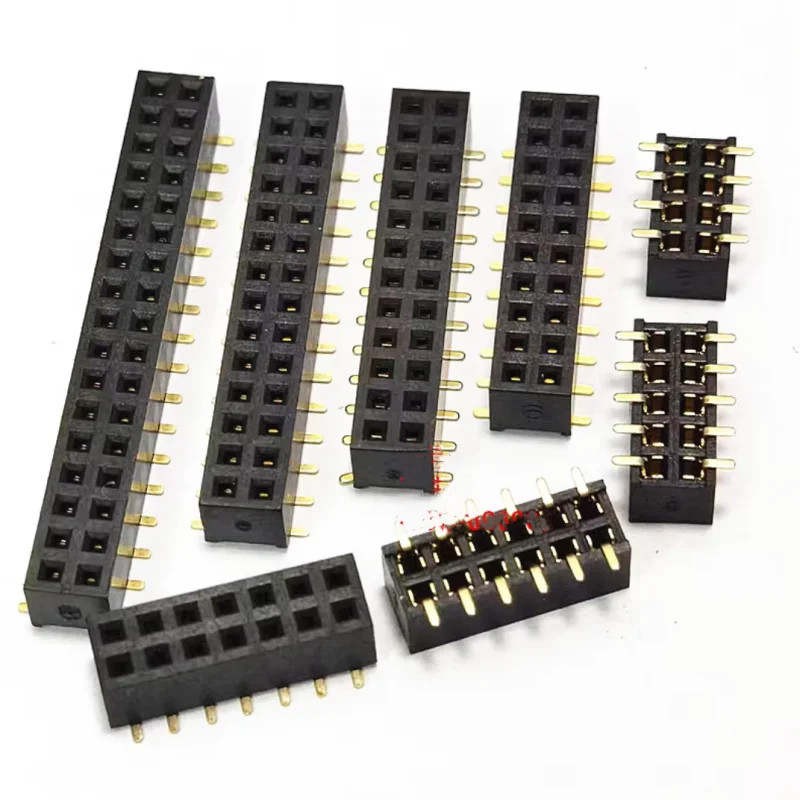 10PCS SMD SMT 2*2/3/4/5/6/7/8/9/10/12/15/20/40PIN Double Row FEMALE PIN HEADER 2.0MM PITCH Connector Socket 2X/6/8/10/20