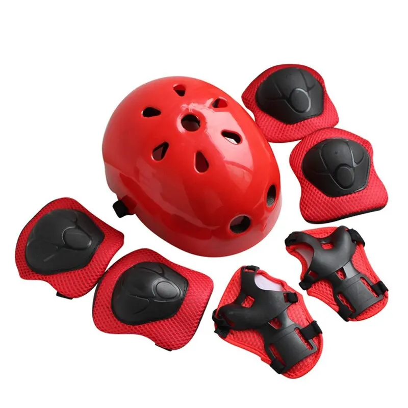 Children Skating Cycling Protective Set Gear Skateboard Bicycle Helmet Knee Wrist Guard Elbow Pads Sports Joint Protection