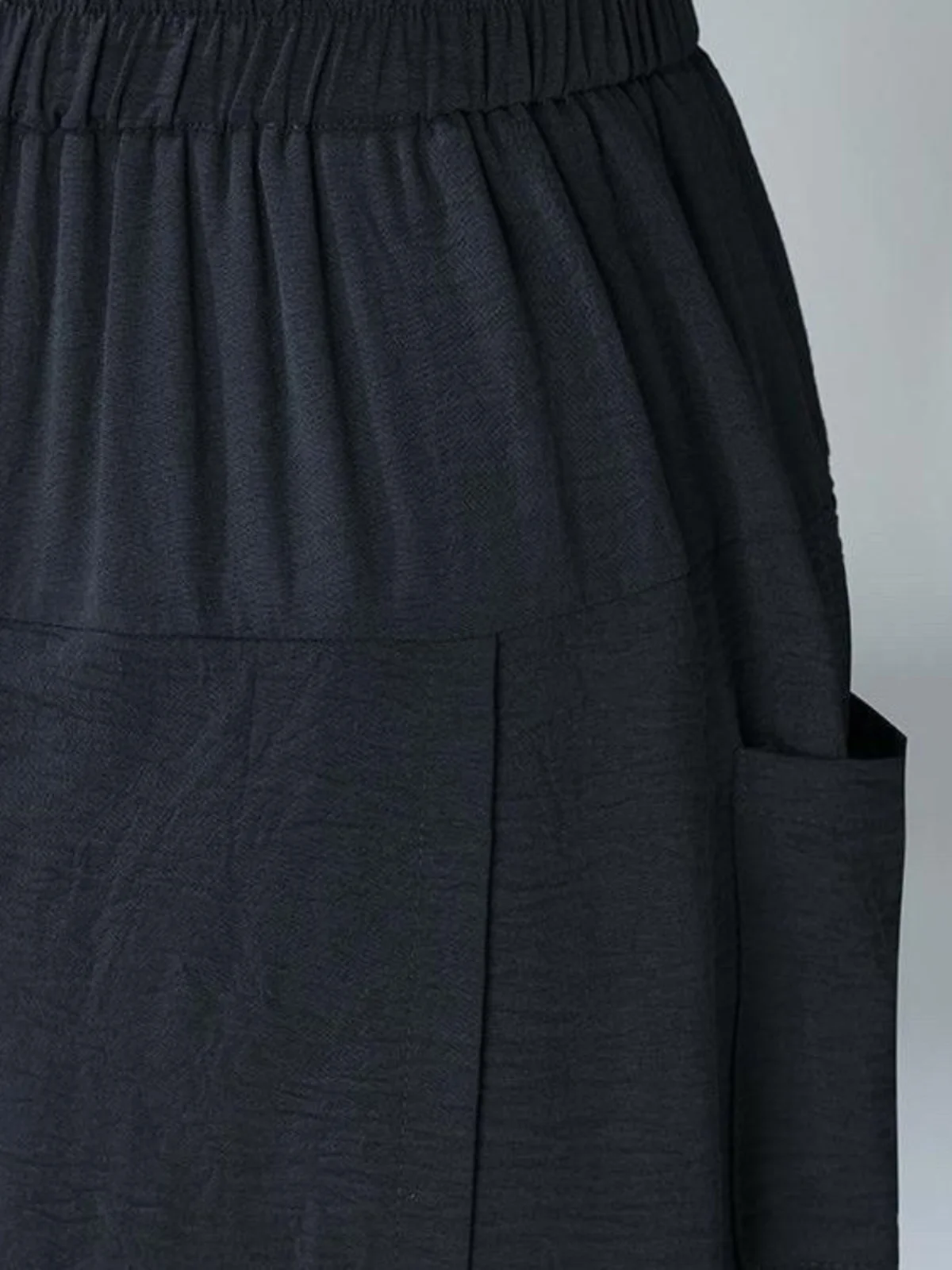Laid-back Style Women's High Waist Wide Leg Pants Spring Summer Thin Loose Casual Skirt Pants Slimming Seven-Foot Trousers