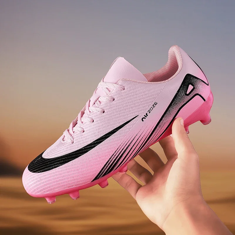 

Men Soccer Shoes Training Shoes Breathable Sport TF/FG Football Boots Outdoor Indoor Non-slip High Ankle Outdoor Wholesale