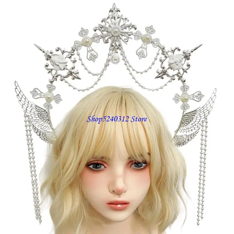 634C Marys Halos Crowns Baroque Headdress Goddesses Tiaras and Crowns Women