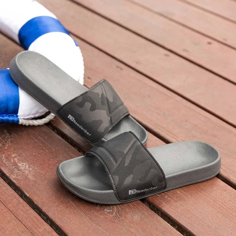 Big Size 48 Men Slippers Soft Sole Sandals Anti-Slip Wear-Resistant EVA Sole Comfortable Home Slippers Bathroom Bath Flip-Flops