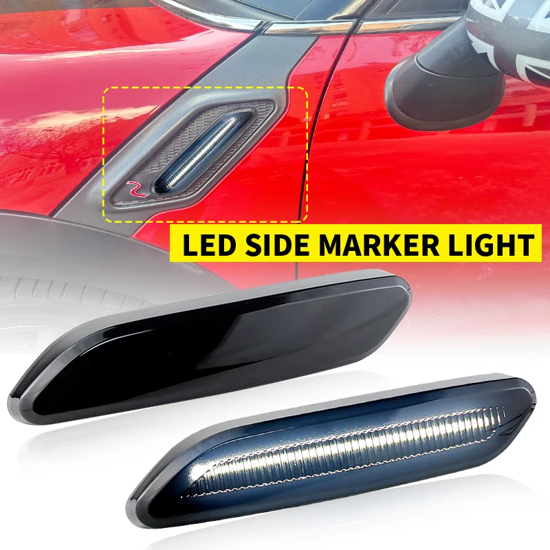 2 Stück LED-Seitenmarkierungs-Kontrollleuchte für MINI R60 COUNTRYMAN 10-17/R61 PACEMAN 12-17 OEM: 63139802570, 63139802569, 63132221503