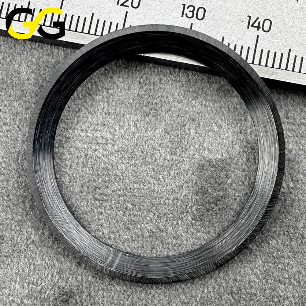 38mm * 30,7mm Keramik-Lünette GMT Hochwertige Uhrenlünette Uhrenteile Zubehör Geneigtes Einlege-Modul – Detail 4
