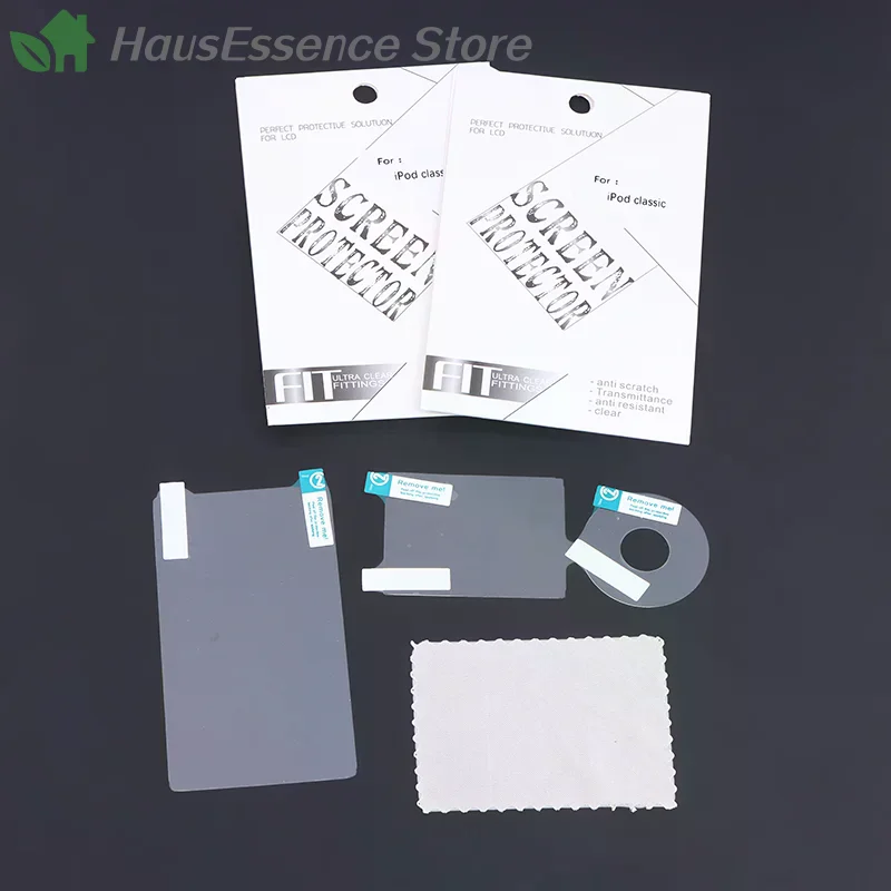 ※1/2/3Set Clear Protector Film For  Classic Style 6th 7th 80GB 120GB 160GB Protective Film(Screen + Turntable Back C