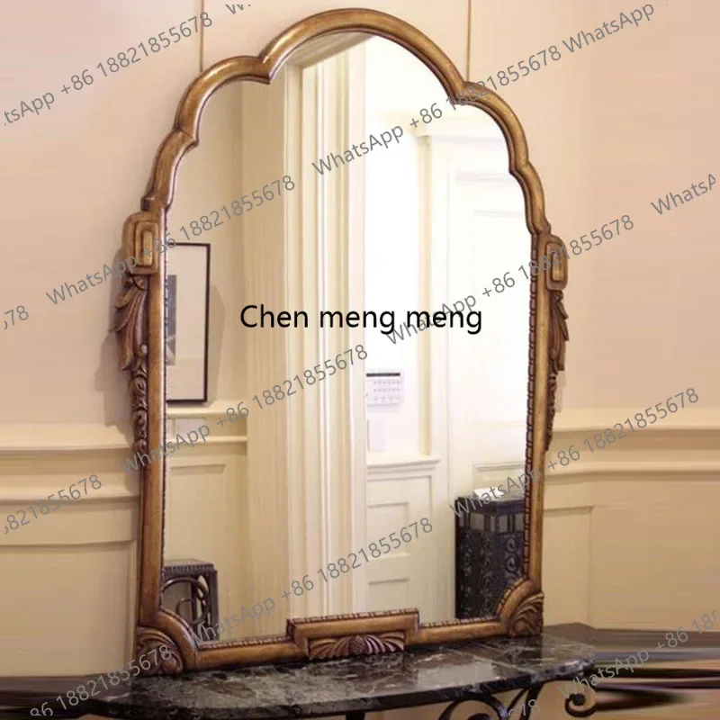 American style, dressing, porch fireplace wall hanging, European and American, French retro bathroom mirrorzG185