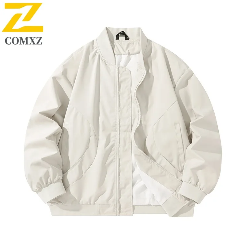 

COMXZ 2025, мужская и женская летная куртка большого размера, весенне-осенняя рабочая одежда Bad Boy, свободная посадка, повседневное бейсбольное пальто в корейском стиле