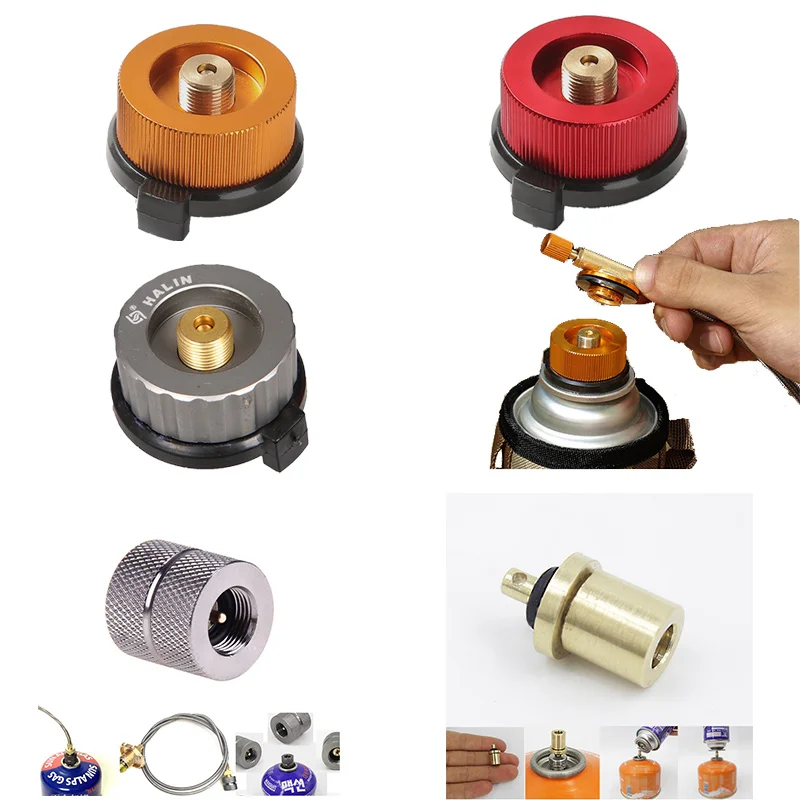 

Camping Gas Stove Converter Gas Burner Furnace Connector Canister Adapter Outdoor Picnic Stove Accessorie Propane Refill Adapter