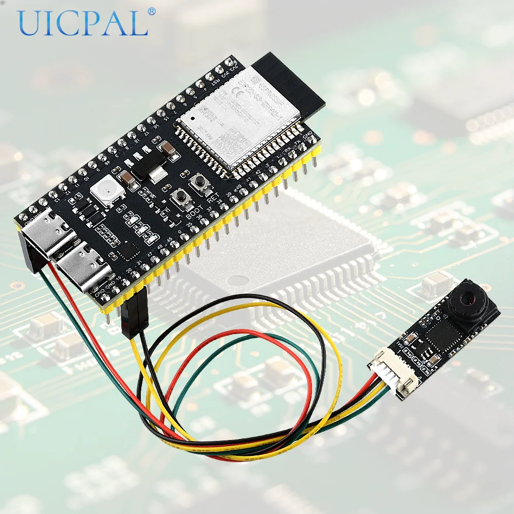 New ESP32-S3 N16R8 Development Board with USB Camera Module Kit for Android Win 10 11 ESP32S3 IOT 720P 1280*720 1MP 65 Degrees