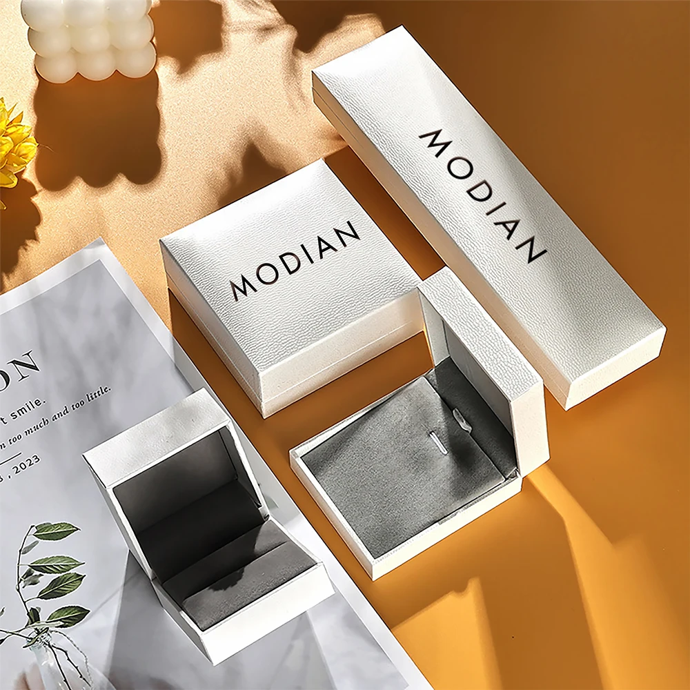 MODIAN Jewelry Ring Necklace Earrings Box