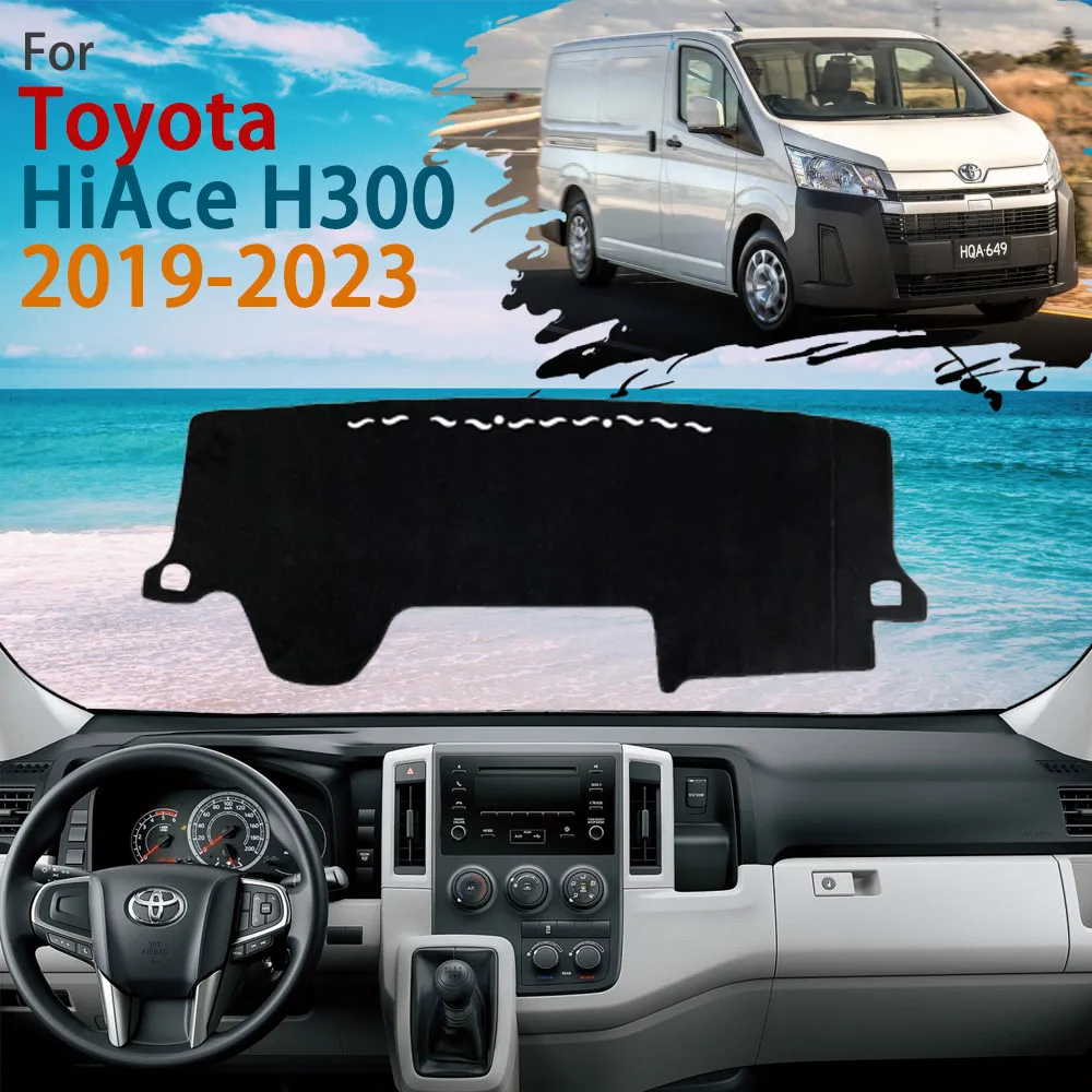 

Внутренняя крышка приборной панели, коврик, коврик для Toyota HiAce H300 GranAce, пригородный коврик Majesty 2019 2020 2021 2022, солнцезащитный козырек, аксессуары