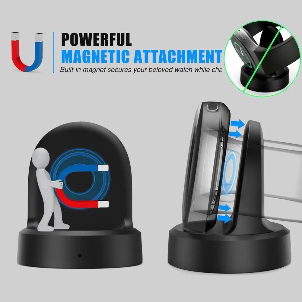 Caricabatterie wireless Smartwatch Dock di ricarica per Samsung Gear S3 Caricabatterie wireless R732 R770 S2 Caricatore dock wireless