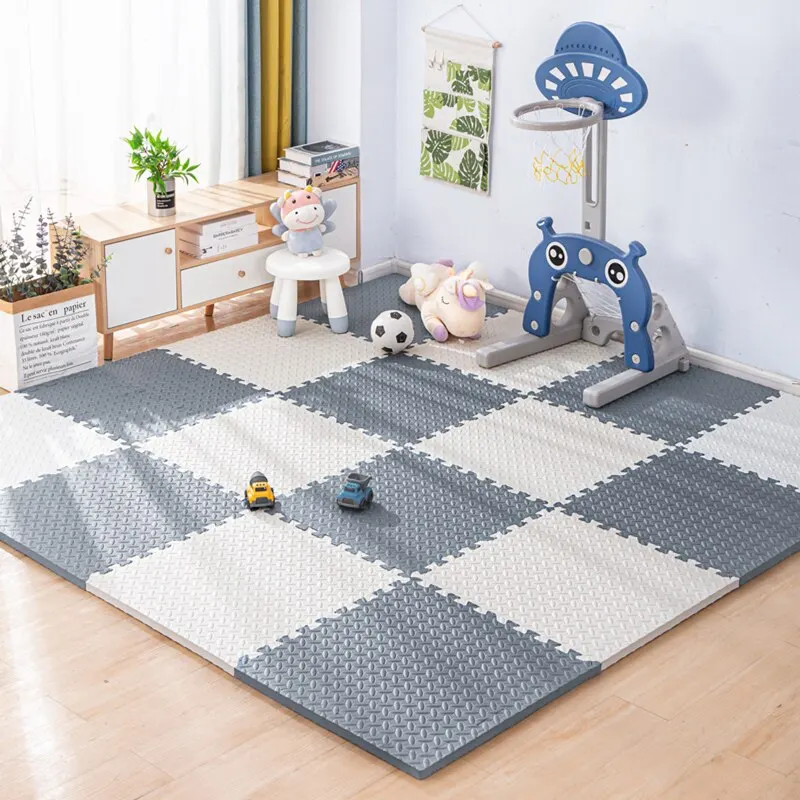 16 STUKS Baby Speelmat EVA Schuim Puzzel Mat Kinderkamer Activiteiten Mat Voor Baby Interlock Vloertapijt 30*30CM