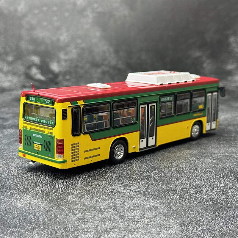 Diecast Alloy 1/64 Scale BK6111CNG Beijing Public Bus Route 628 Cars Model Adult Toys Nostalgia Classics Gifts Static Display